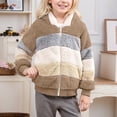 thumbnail image 5 of Vividxx Jacket For Girls Thicken Hooded Jacket With Zipper Front Cozy Outerwear For Cold Weather And Outdoor Adventures 11-12 Years, 5 of 5