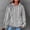Gray, variant on EchfiProm Womens Hooded Sweatshirts Green with Pockets Hoodies Vintage Pullover Waffle Trendy Tops for Womem Long Sleeve