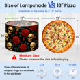 thumbnail image 2 of Vintage Linen Drum Lampshades Gold Skull Red Rose Floral Dark 13"x13"x10" Light Shade for Table Lamps Floor Lamp Shades Lampshade Replacement Assembly Required Moody Burgundy Decor, 2 of 8