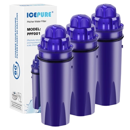 ICEPURE Pitcher Water Filter Replacement for PUR CRF950Z CRF-950Z PPF900Z PPF951K PPT700W CR-1100C CR1100CV DS-1800Z PPT711W PPT711B PPT111W 3PACK