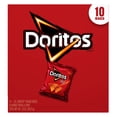 thumbnail image 2 of Doritos Nacho Cheese Flavored Tortilla Chips 1 oz, 10 Count, 2 of 5