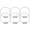 White, variant on 【4 Pack】 Howarmer Magnetic Curtain Tiebacks 4 Pack, Curtain Tie backs/ Holdbacks/ Holders, Drapery Tiebacks for Home Bedroom Office Decorative Thick or Thin Curtain, Gray