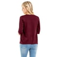 thumbnail image 7 of Made by Olivia Women's Classic Button Down Long Sleeve V-Neck Soft Knit Sweater Cardigan, 7 of 7