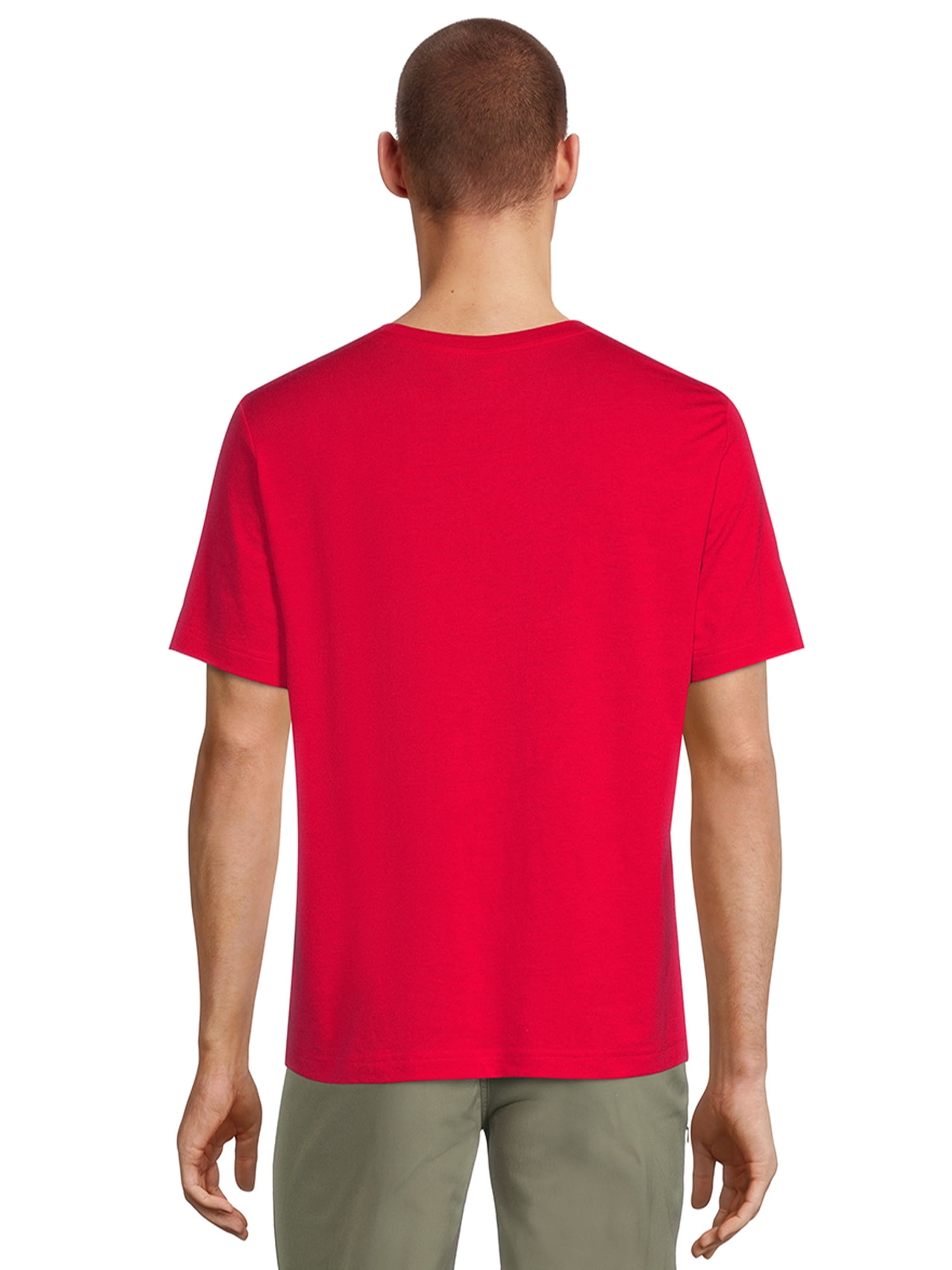 Athletic Works Men's and Big Men's Crew Neck Tee, 2-Pack, Sizes S-4XL