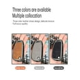 thumbnail image 4 of Fit for Audi Flip Key Fob Cover with Keychain Metal Car Key Shell Case Leather Key Holder for A1 A3 A4 A5 A6 A6L A8 Q2 Q3 Q5 Q7 TT TTS R8 S3 S4 S5 S6 RS3 RS4 RS Key Remote, 4 of 7