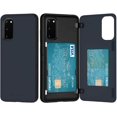 thumbnail image 1 of TopSave Goospery Magnet Door PC+TPU Hidden Card Holder Bumper Case For Samsung S20 Plus, Navy Blue, 1 of 3