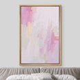thumbnail image 3 of IDEA4WALL Framed Canvas Print Pastel Pink, Purple & White Color Field Abstract Wall Art Modern Artwork Decor Bohemian Colorful Relax/Zen for Living Room, Bedroom - Natural 24"x36", 3 of 5