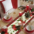 thumbnail image 6 of Christmas Table Runner For Dining Tables And Home Decor Made Of Polyester Durable And Reusable Perfect For Dinners Parties On Kitchen Islands And Sideboards For Gatherings, 6 of 6