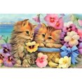 thumbnail image 1 of Full Round Drill Craft Picture 5D DIY Snuggle Cat Diamond Painting Poster Decor Tmvgtek decoración de arte en el hogar, 1 of 9