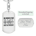 thumbnail image 2 of Light Shine So Brightly Stainless Steel or 18k Gold Premium Swivel Dog Tag Keychain, 2 of 10