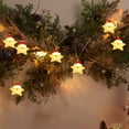 thumbnail image 5 of KOYPTL Christmas Decorations Glowing String Lights-10 Led,Shatterproof Star Modeling Ornaments with Warm Light for Store Window Hanging Christmas Tree Mall Hotel Activity Scene Decoration(4.92 ft), 5 of 6