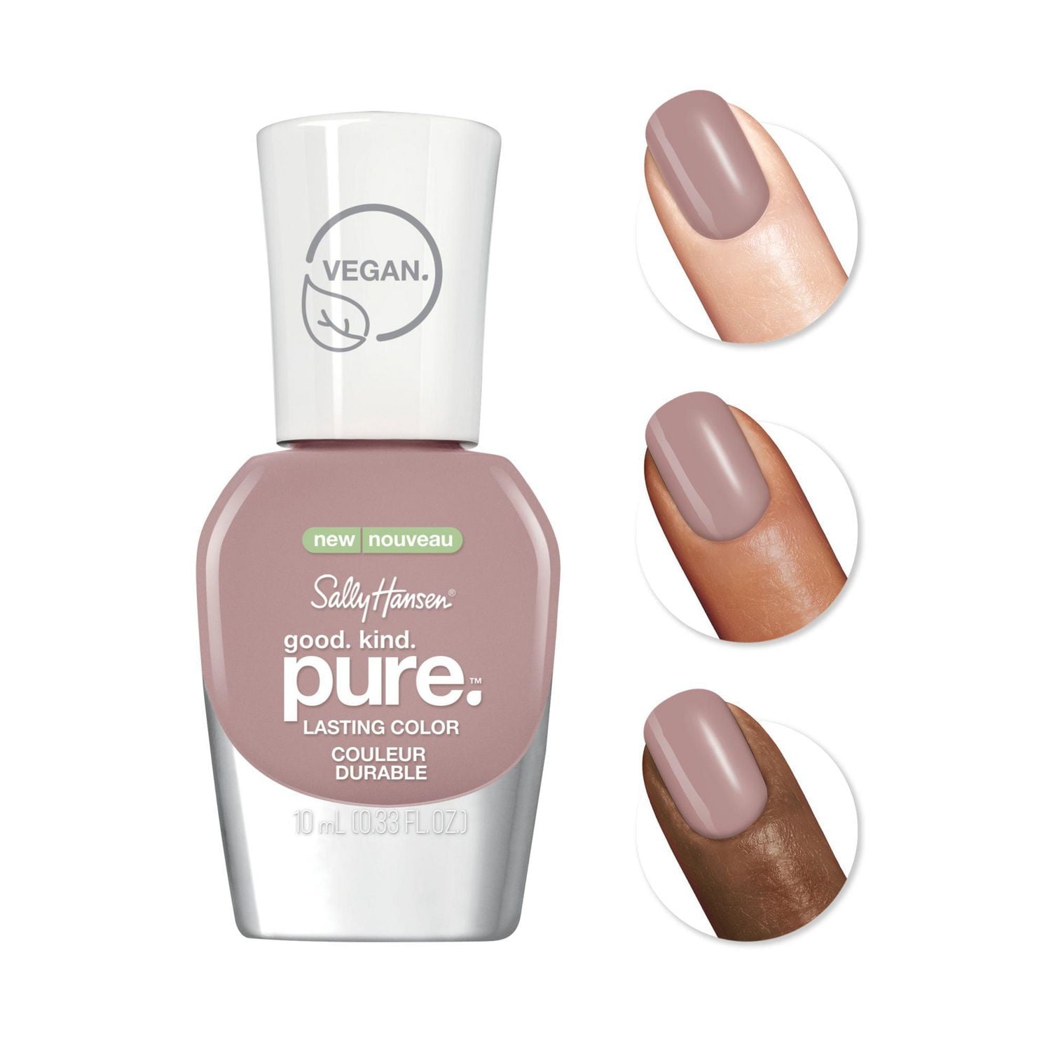 Sally Hansen - Good. Kind. Pure™ Nail Colour, 100% vegan, 15-free* nail polish with sustainable Bamboo and Marine Algae for extra care