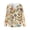 Abstract Floral Leaves, variant on Long Sleeve Pullover Tops for Women, Hooded Sweatshirt Lightweight Long Sleeve Shirts imitation Waffle for Winter Fall Sunflower Floral Print