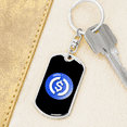 thumbnail image 6 of USD Coin (USDC Crypto Cryptocurrency Stainless Steel or 18k Gold Premium Swivel Dog Tag Keychain, 6 of 16