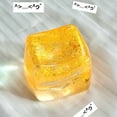 thumbnail image 2 of TOYOUME Glitter Ice Cube Squishy, Orange, 2 of 7