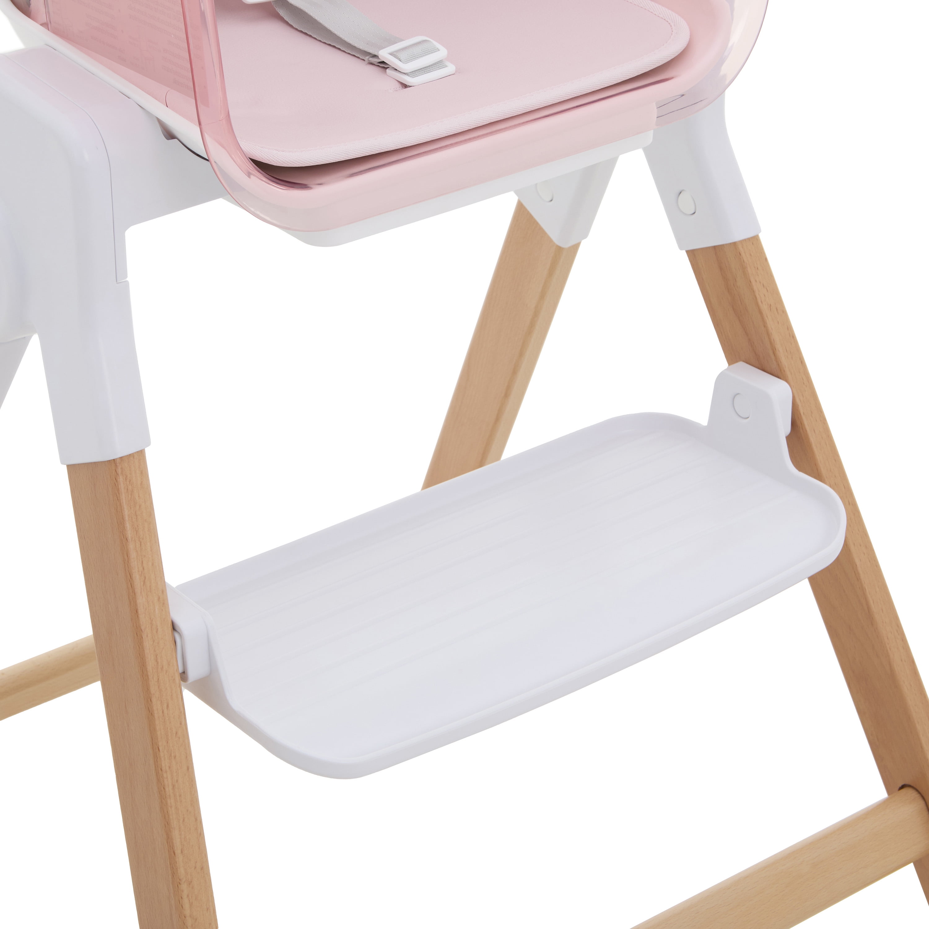 Evolur Tiny Throne 2-in-1 Portable High chair in Grapefruit Pink, Baby High Chair Converts into Booster Seat & Adult Stool, Removable Tray and Easy To Clean