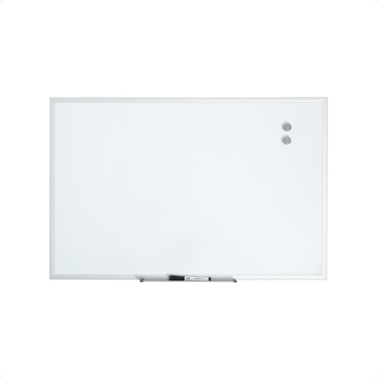U Brands Magnetic Dry Erase Whiteboard, 35x23 Silver Frame photo 1