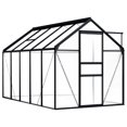 thumbnail image 1 of vidaXL Greenhouse Anthracite Aluminium 5.89 m², 1 of 5