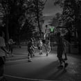 thumbnail image 4 of Basketball Rim Net Outdoor Sports Glow in The Dark Nylon Basketball Hoop Net All Weather Thick Standard Basketball Net, 4 of 5