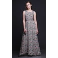 thumbnail image 2 of Bimba Butterfly Women Round Neck Printed Evening PartyÂ&nbsp;DressÂ&nbsp;Sleeveless Gown-Medium, 2 of 5