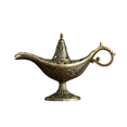 thumbnail image 2 of Vintage Incense Burner Ornament, Metal Arabian Lamp Shaped Aroma Holder with Intricate Relief Details, Decorative Fragrance Accessory for Living Room Tea Table Study and Relaxing Home Ambience, 2 of 9