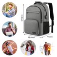 thumbnail image 4 of Mochila Kamater negra para la escuela o la universidad con portátil de 15,6 pulgadas, 4 of 7