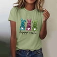 thumbnail image 4 of Camiseta de Cuello Redondo de Impresión de Pascua de Moda de Primavera Y Verano para el Uso Diario, 4 of 5