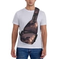 thumbnail image 6 of Lsque Dinosaur Moonlit Forest Pattern Cross Chest Bag Diagonally – Premium Durable Front Chest Sling with Adjustable Padded Strap, High-Capacity Storage, 6 of 8