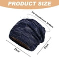 thumbnail image 2 of Gorro de hombre holgado Gorro de invierno Hombre Gorro de gorro fresco hombre forrado con gorro de punto, 2 of 7