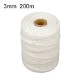 thumbnail image 1 of Cordón de algodón, hilo de macramé, cordón de algodón trenzado, cuerda para manualidades colgantes DIY, 1 of 9