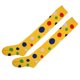 thumbnail image 2 of 1 par de medias de payaso para cosplay con estampado de lunares, calcetines largos por encima de la rodilla, para fiestas, disfraces, espectáculos y baile (amarillos), 2 of 6