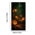 thumbnail image 3 of Halloween Door Cover 35.43x70.87 In, Polyester Festive Party Door Curtain Wall Decoration, Holiday Scene Backdrop Photo Prop, 3 of 6