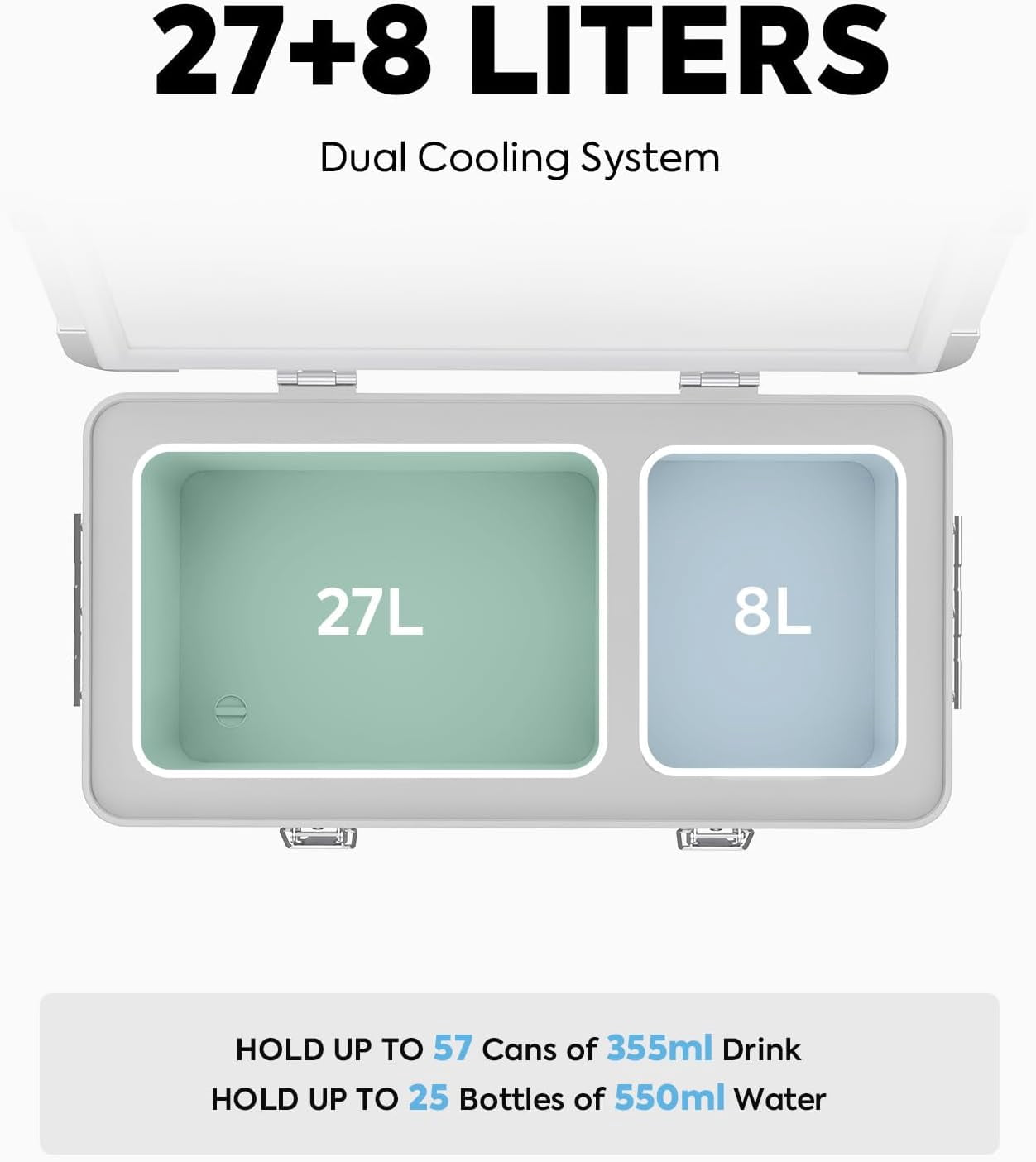 ICECO APL35 12 volt Car Refrigerator, 37 Quart Light Duty Aluminum Portable Fridge Freezer, Secop Nano Compressor
