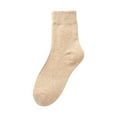 thumbnail image 2 of Womens Vintage Winter Soft Warm Thick Cold Knit Wool Crew Socks Multicolor, 2 of 4