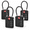 BLACK 4 PACK-4, variant on Four Colour 1 Pack 3 Digit Combination TSA Approved Luggage Locks
