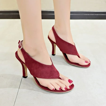 

Women Elegant Heel Arch Support Sandal Shoes Slingback Pointed Rounded Toe Dress Sandal Shoe Stiletto Heels