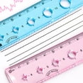 thumbnail image 5 of YAOMOBB Geometry Ruler Set Soft Measuring Ruler Set High Precise Drawing Math Geometry Tools, 5 of 5