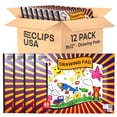 thumbnail image 1 of Bloc de dibujo E-CLIPS USA para niños de 9 x 12 cm, 40 hojas (paquete de 12), 1 of 7