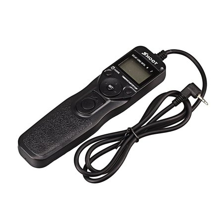 Canon Eos Rebel Xs Remote Shutter SHOOT RS-60E3 LCD Timer Shutter Remote Release Control Cord Trigger for Canon EOS 650D 600D 550D 500D 1000D 450D 400D 350D 300D 100D 700D (Rebel T4i Rebel XTi Rebel XSi Rebel XS Rebel T2i Rebel T3i) ()