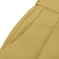 thumbnail image 4 of Wyobmus Women's High Waisted Pants Dressy Casual Elegant Work Office Trouser Suit Pants With Pockets B-Yellow, 4 of 6