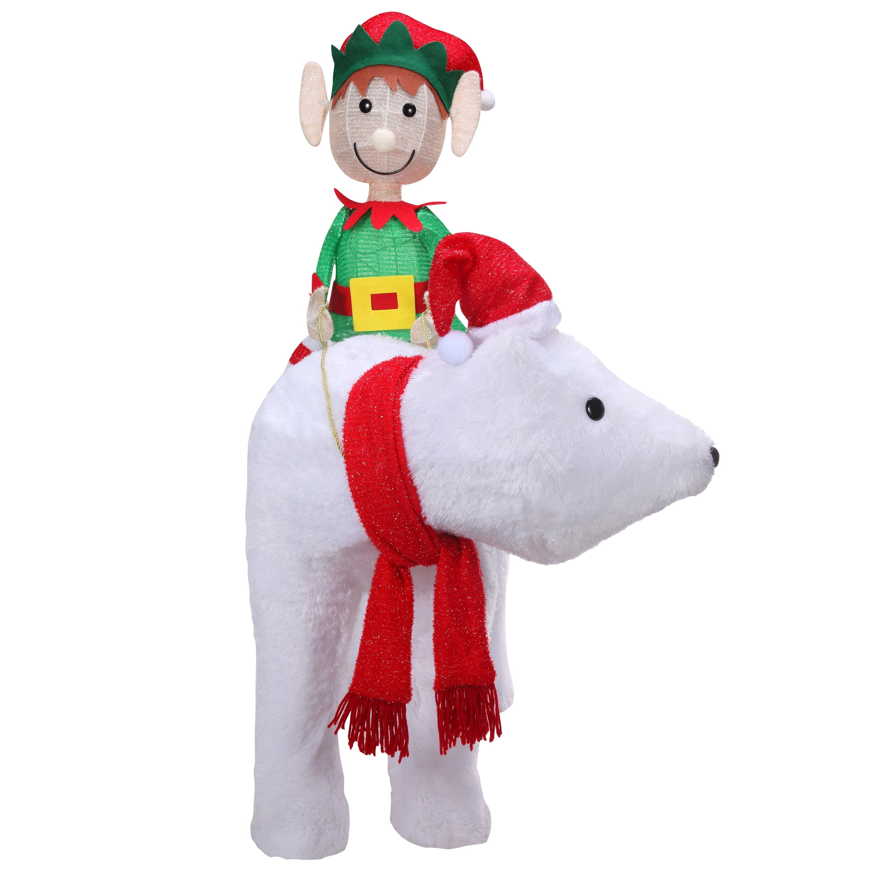 Haute Decor Elf Riding Polar Bear - Thumbnail 5