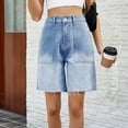 thumbnail image 2 of XuJwPNcy Denim Shorts Women Summer High Waisted Short Pants Trendy Wide Leg Stretchy Jean Shorts, 2 of 7
