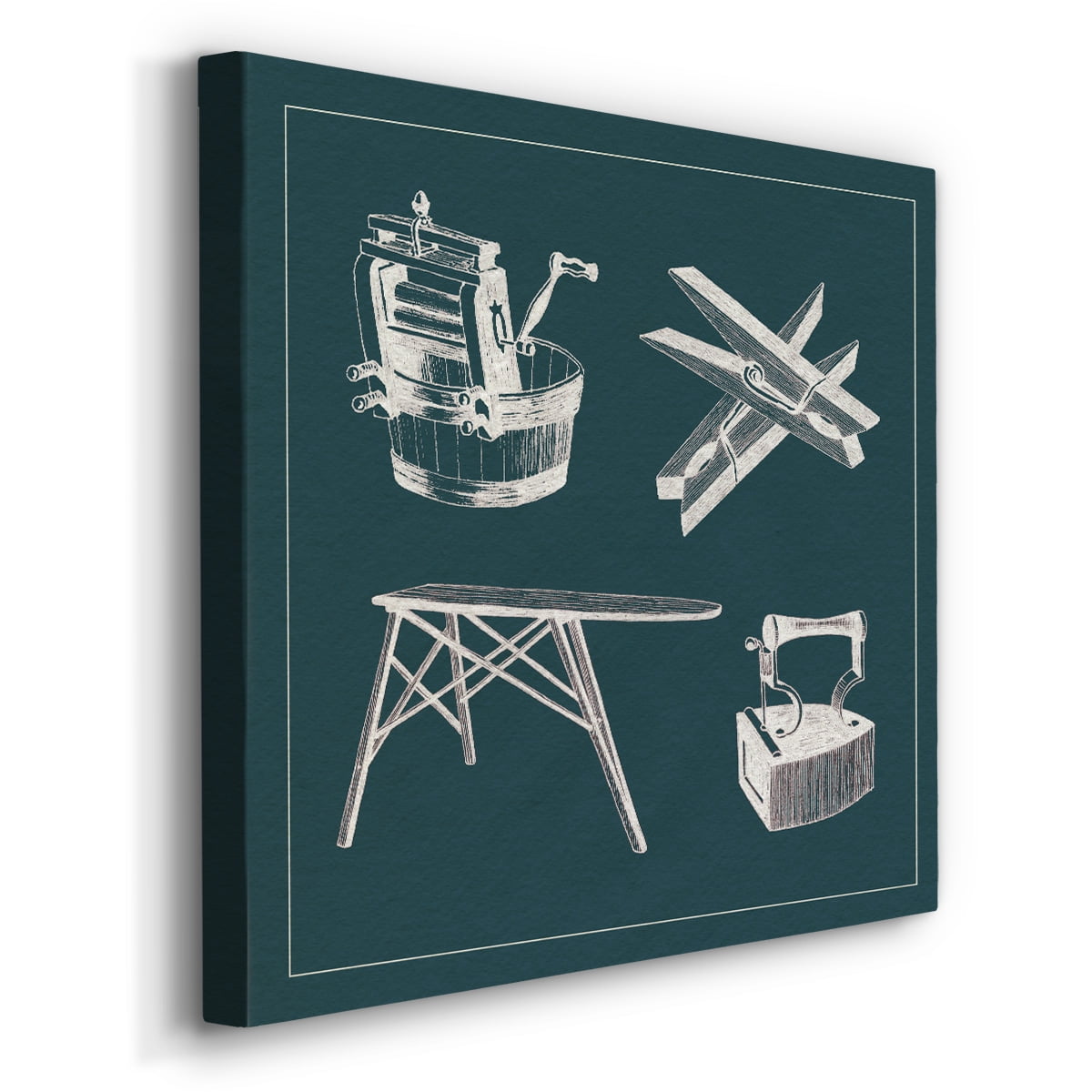 Wexford Home Laundry Tips IV-Premium Gallery Wrapped Canvas, 24" x 24" - Ready to Hang