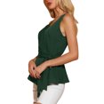thumbnail image 1 of INSPIRE CHIC Hauts d'Été Sans Manches à Encolure en V Portefeuille à Taille Nouée pour Femmes, 1 of 6