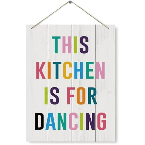 Kitchen Wood Sign, This Kitchen Is For Dancing, Decorative Wood Plaque For Hanging, Inspirational Kitchen Decor, Kitchen Wall Art, Funny Kitchen Decor Sign, Home Decor Art, Housewarming Gift