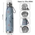 thumbnail image 3 of Modern 29oz Stainless Steel Insulated Thermos with Tea Filter, 360° Printed Travel Bottle, Leakproof BPA-Free Flask with Anti-Slip Base, 304 Inner & 201 Outer, Vacuum Cup, 3 of 6