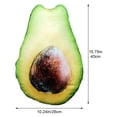 thumbnail image 6 of Yvsxxv 1 Soft Plush Avocado Simulation Fruits Pillow Stuffed Cushion Photo Props for Home Sofa Decoration, 6 of 7