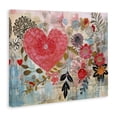 thumbnail image 4 of Stupell Industries Playful Heart & Flowers Abstract Painting Wrapped Canvas Art Print Wall Art, 20 x 16, 4 of 8