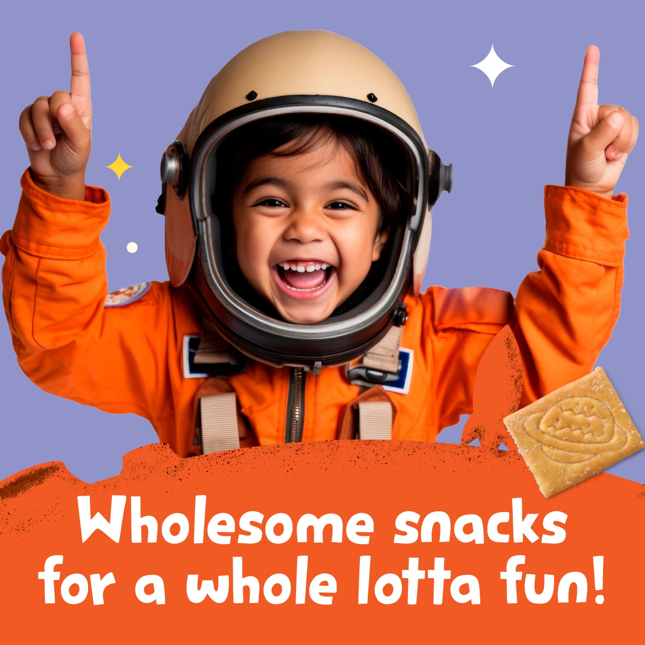 (2 pack) Get'ems from Gerber Maple Flavor Snack Crackers, Kids Snack Made with Real Veggies & Fruits, Iron & Vitamin E