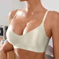 thumbnail image 3 of Fatuov Everyday Bra for Women Wireless Breathable Fabric Full Coverage Push Up Comfort Bra Solid Color Bralette 36A, 3 of 4